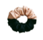 Picture of Pale Brown & Black Dual-Tone Satin Scrunchies for Women & Girl