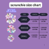 Picture of Printed Fabric Organza Scrunchies | Medium Size |  Unique Fashion Accessories for Spring and Summer