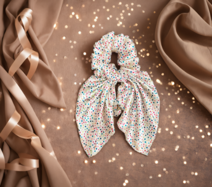 Picture of Printed Scarf Scrunchies for Girls & Women – Soft & Stylish