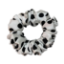 Picture of White Polka Dot Hair Scrunchie – Soft & Stylish Hair Accessory