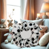 Picture of White Polka Dot Hair Scrunchie – Soft & Stylish Hair Accessory